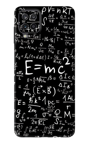 Physics Albert Einstein Formula Samsung Galaxy M12 Back Skin Wrap