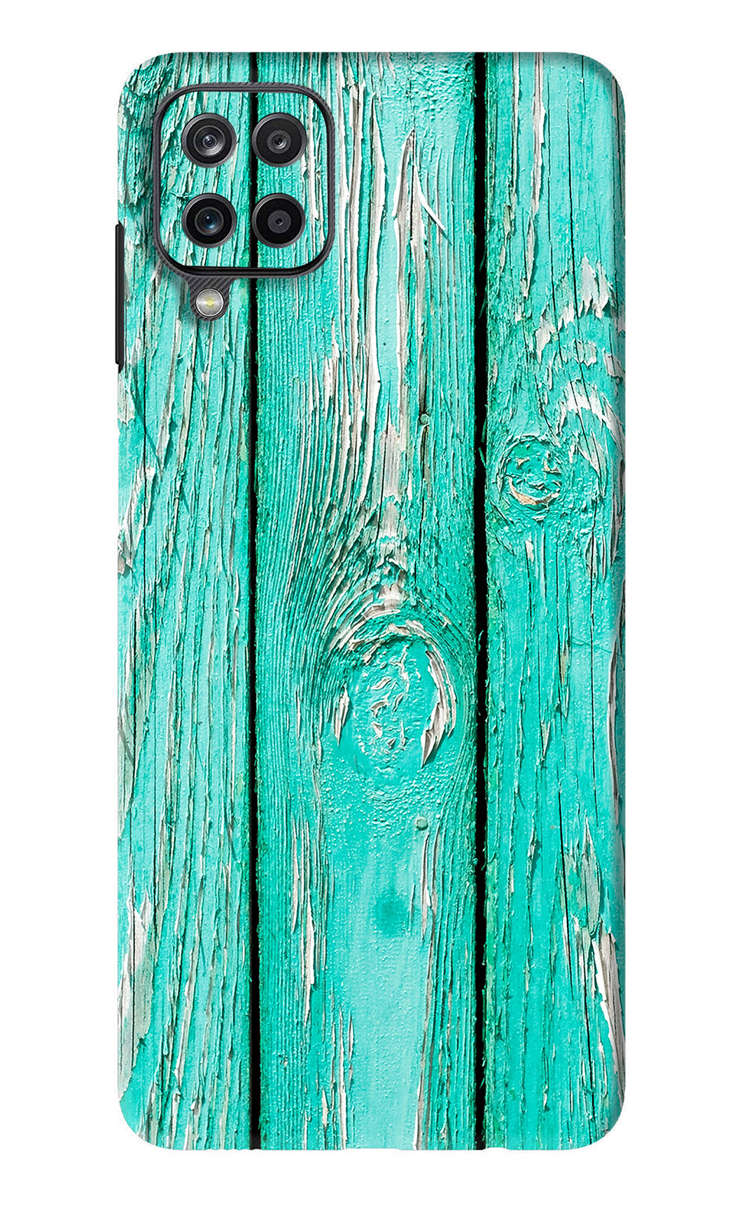 Blue Wood Samsung Galaxy M12 Back Skin Wrap