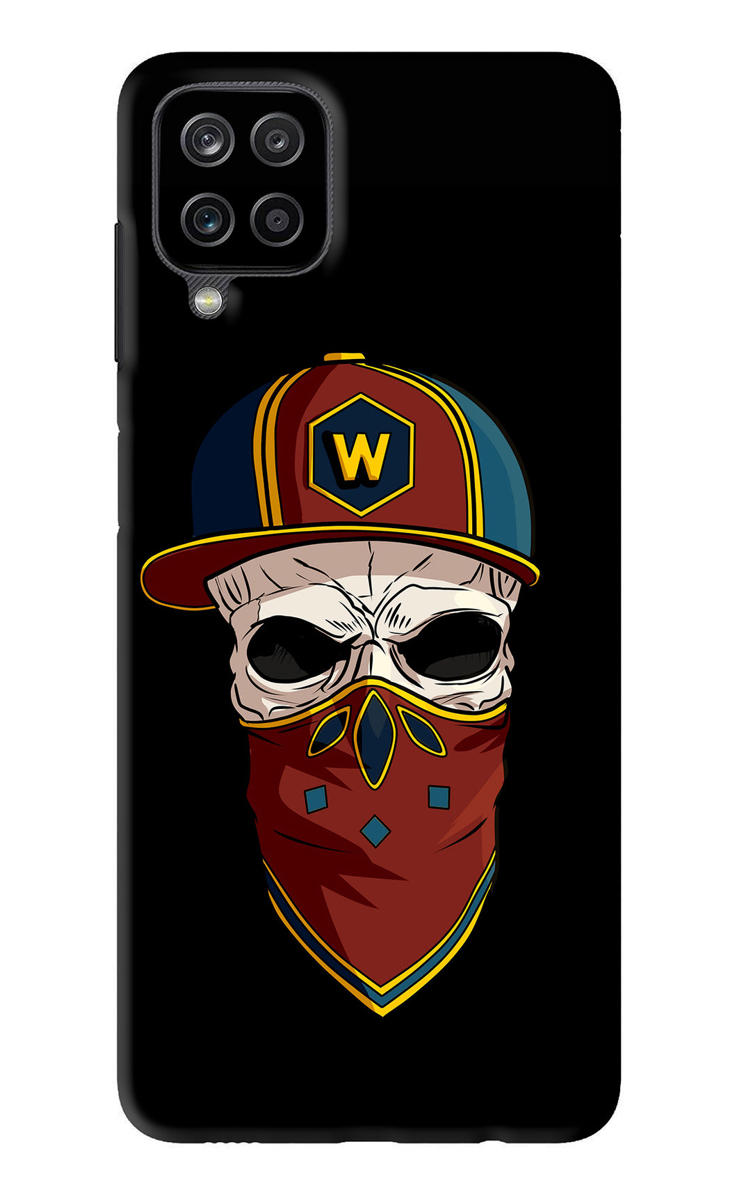 Skull Samsung Galaxy M12 Back Skin Wrap