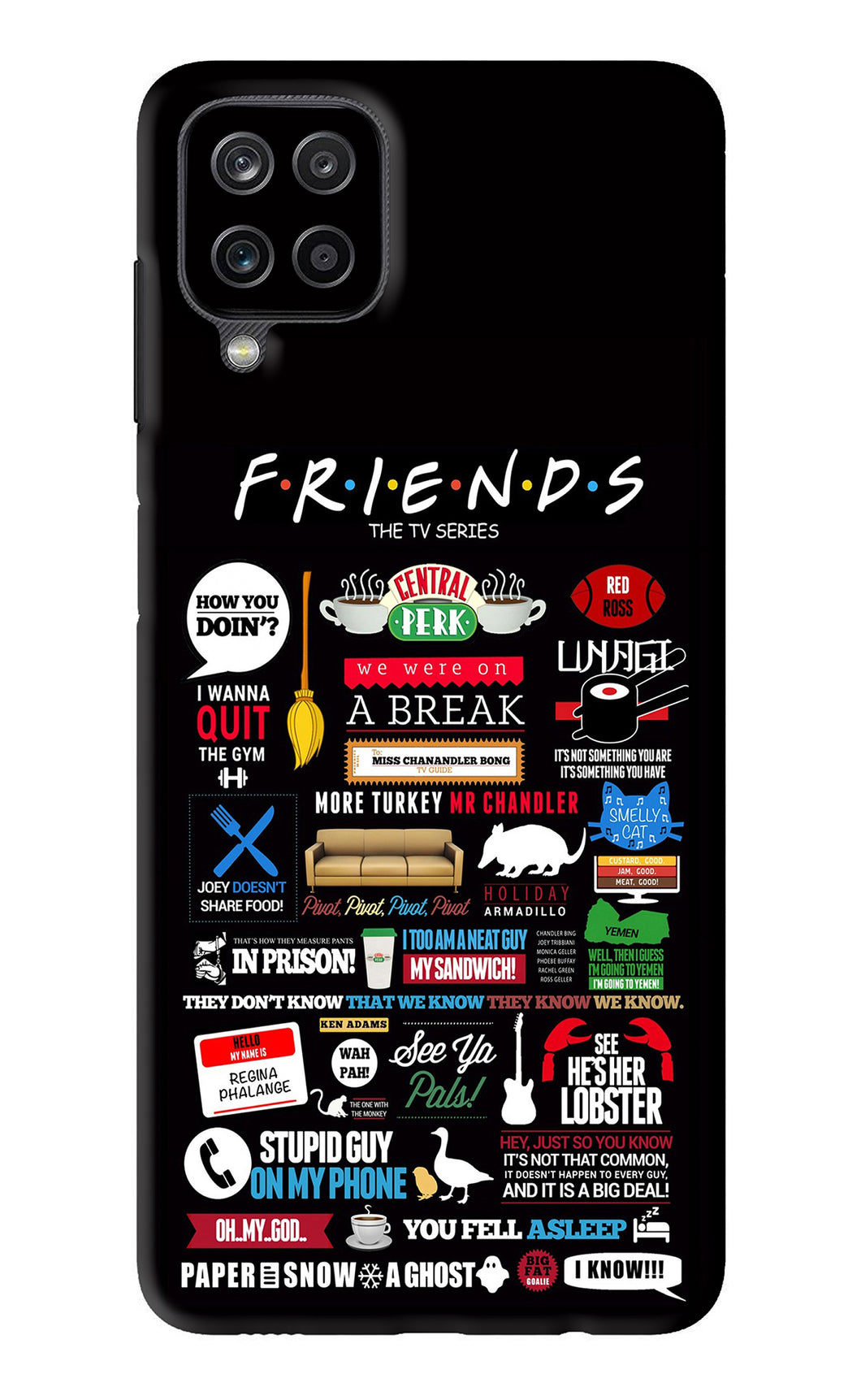 FRIENDS Samsung Galaxy M12 Back Skin Wrap
