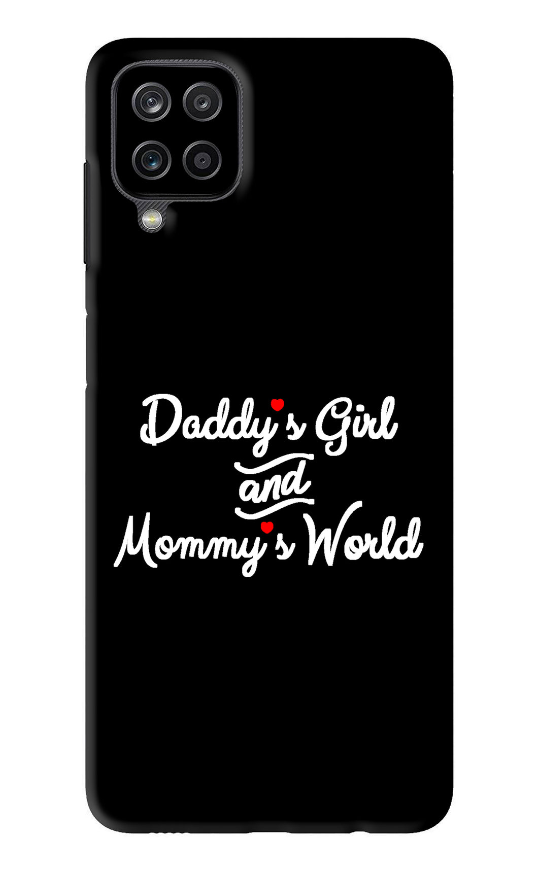Daddy's Girl and Mommy's World Samsung Galaxy M12 Back Skin Wrap