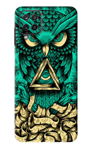 Green Owl Samsung Galaxy M12 Back Skin Wrap