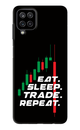 Eat Sleep Trade Repeat Samsung Galaxy M12 Back Skin Wrap