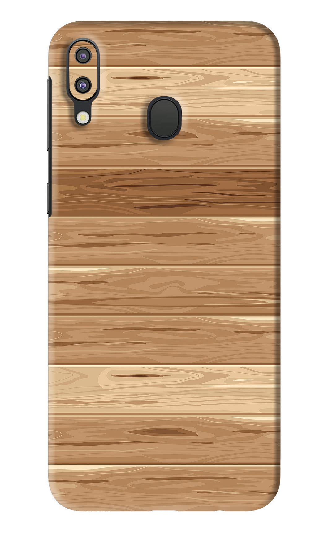 Wooden Vector Samsung Galaxy M20 Back Skin Wrap