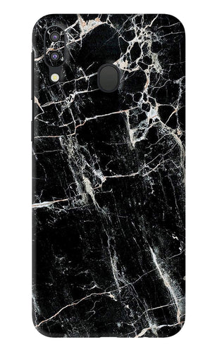 Black Marble Texture 1 Samsung Galaxy M20 Back Skin Wrap