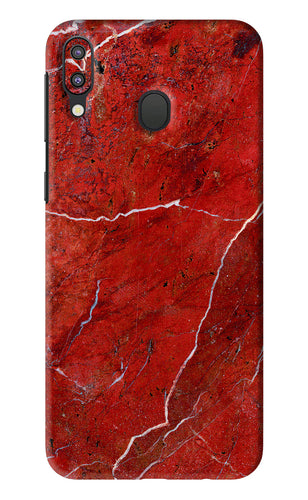 Red Marble Design Samsung Galaxy M20 Back Skin Wrap