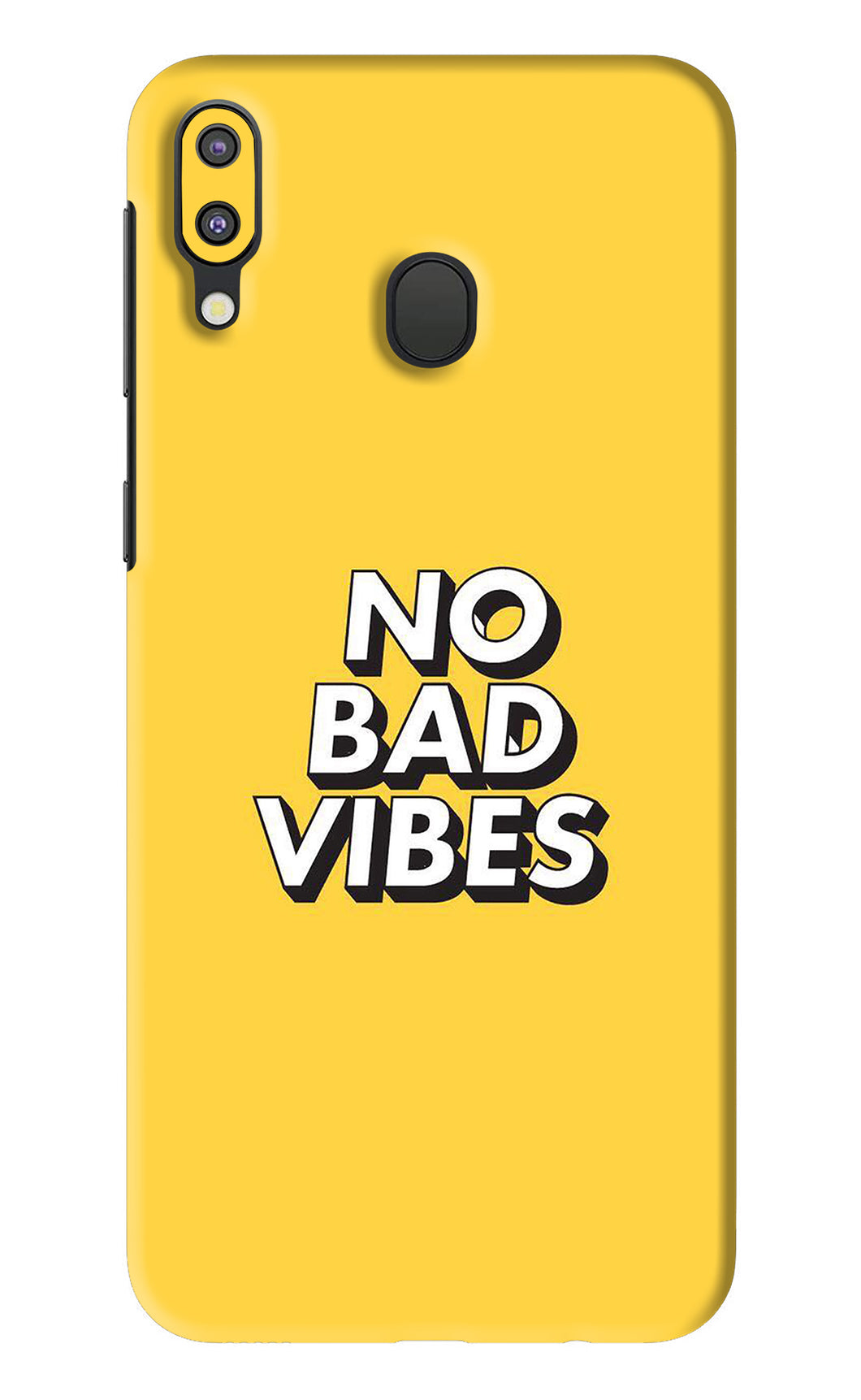 No Bad Vibes Samsung Galaxy M20 Back Skin Wrap