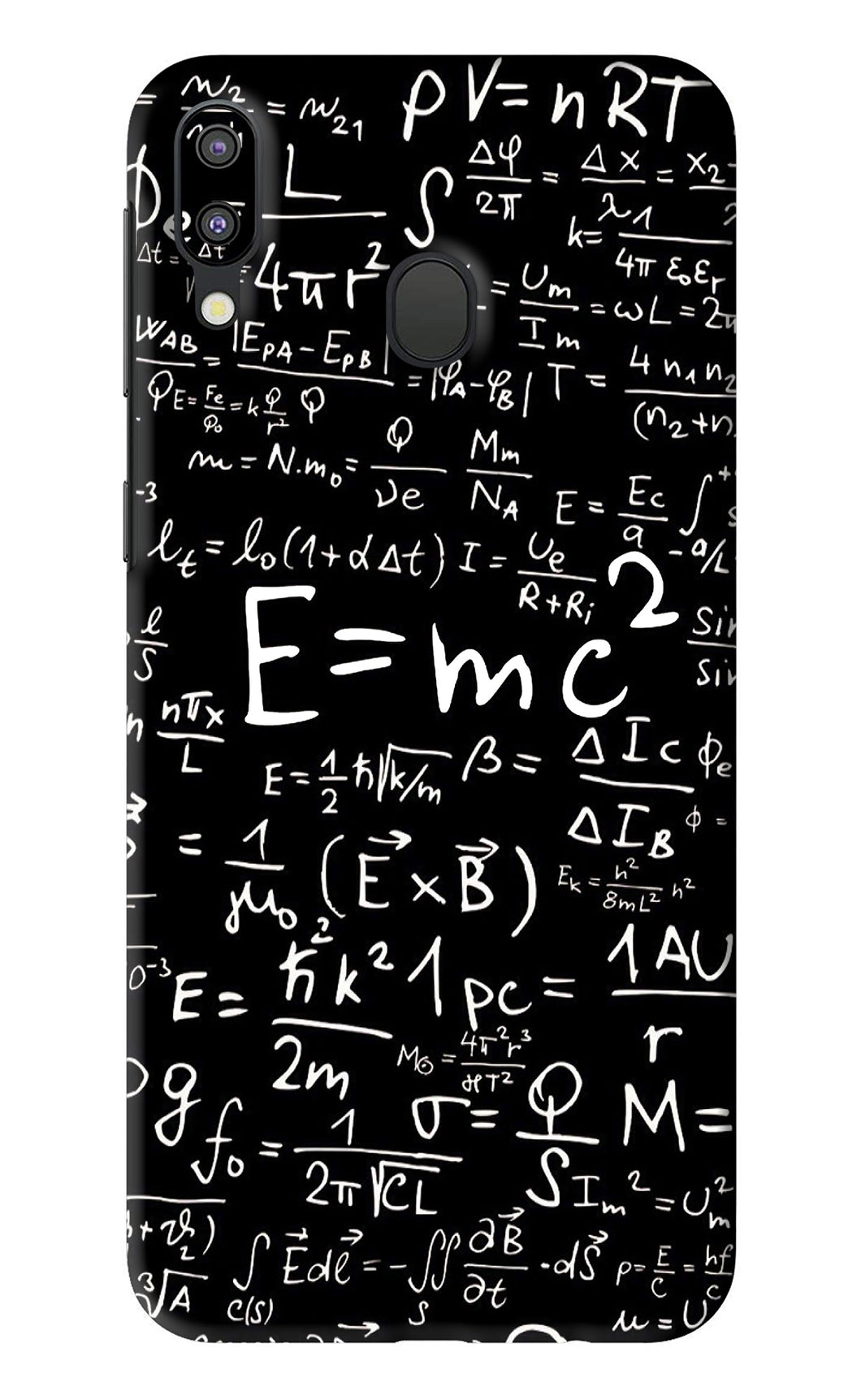 Physics Albert Einstein Formula Samsung Galaxy M20 Back Skin Wrap