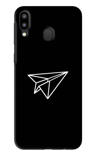 Paper Plane White Samsung Galaxy M20 Back Skin Wrap