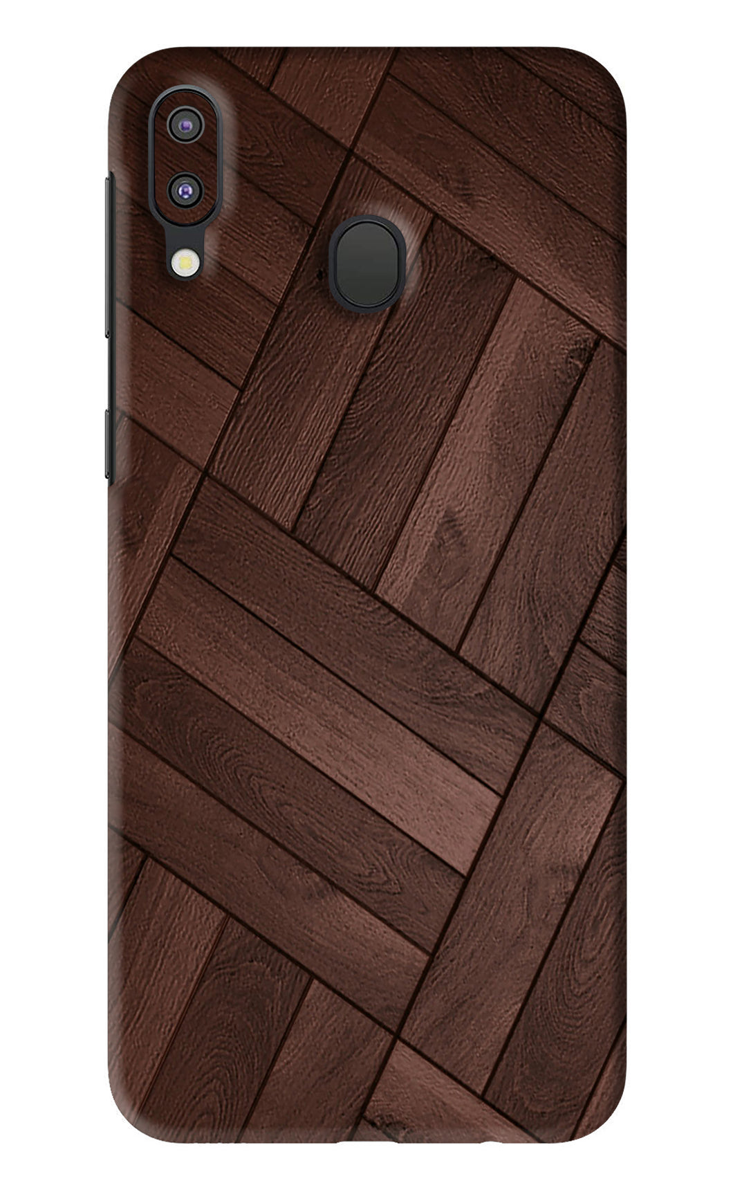 Wooden Texture Design Samsung Galaxy M20 Back Skin Wrap