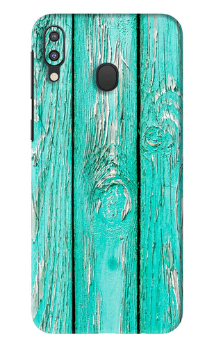 Blue Wood Samsung Galaxy M20 Back Skin Wrap