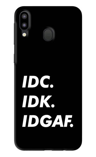Idc Idk Idgaf Samsung Galaxy M20 Back Skin Wrap
