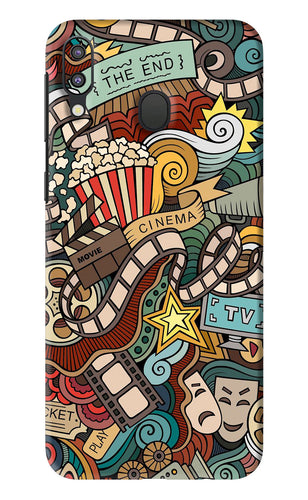 Cinema Abstract Samsung Galaxy M20 Back Skin Wrap