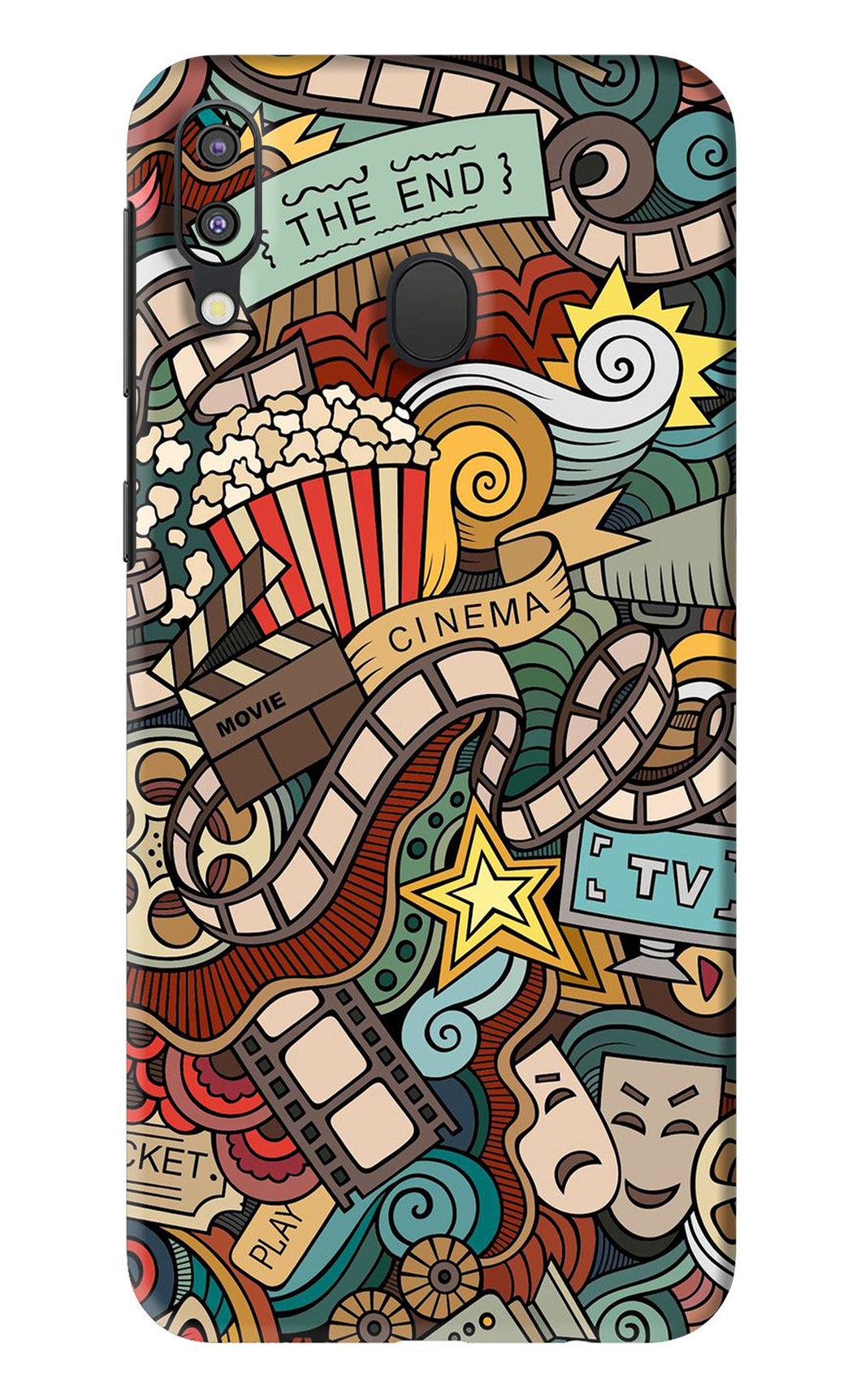 Cinema Abstract Samsung Galaxy M20 Back Skin Wrap