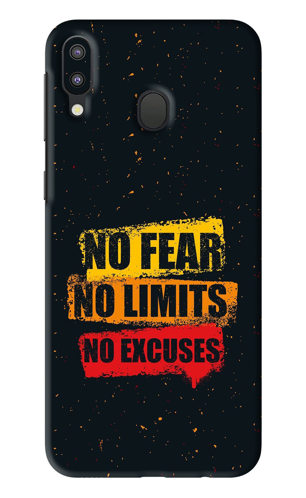 No Fear No Limits No Excuses Samsung Galaxy M20 Back Skin Wrap