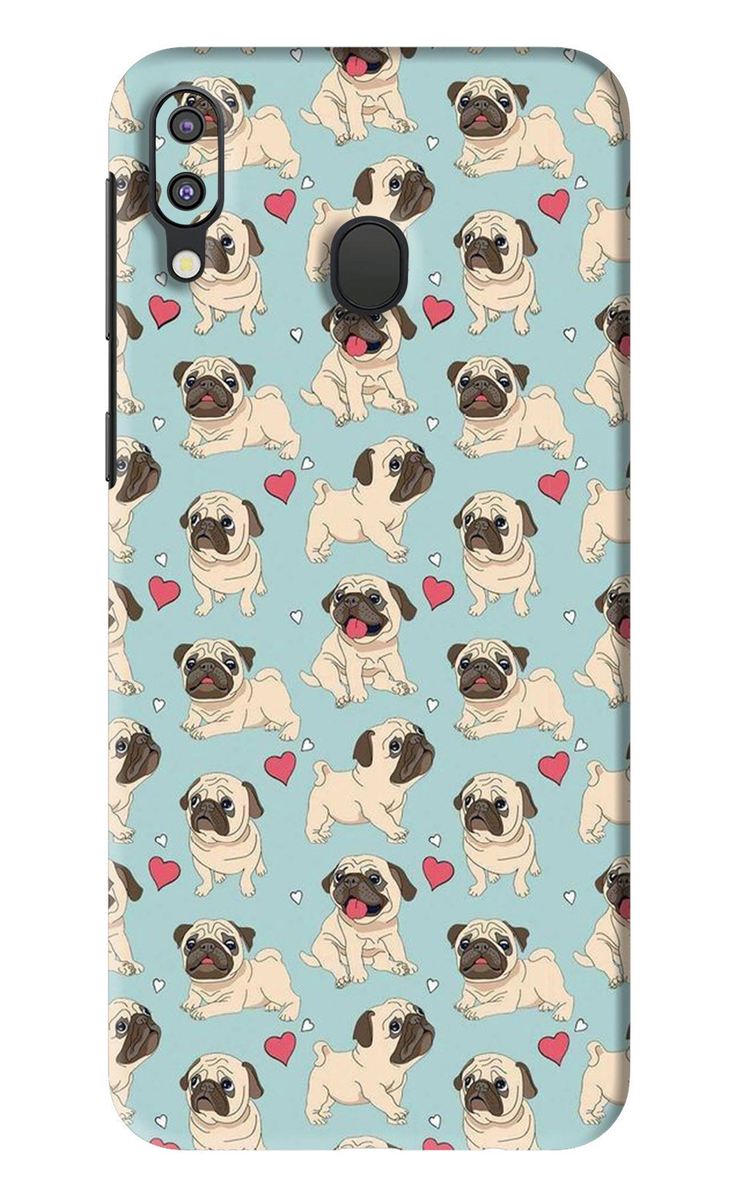 Pug Dog Samsung Galaxy M20 Back Skin Wrap