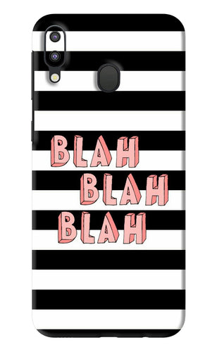 Blah Blah Blah Samsung Galaxy M20 Back Skin Wrap