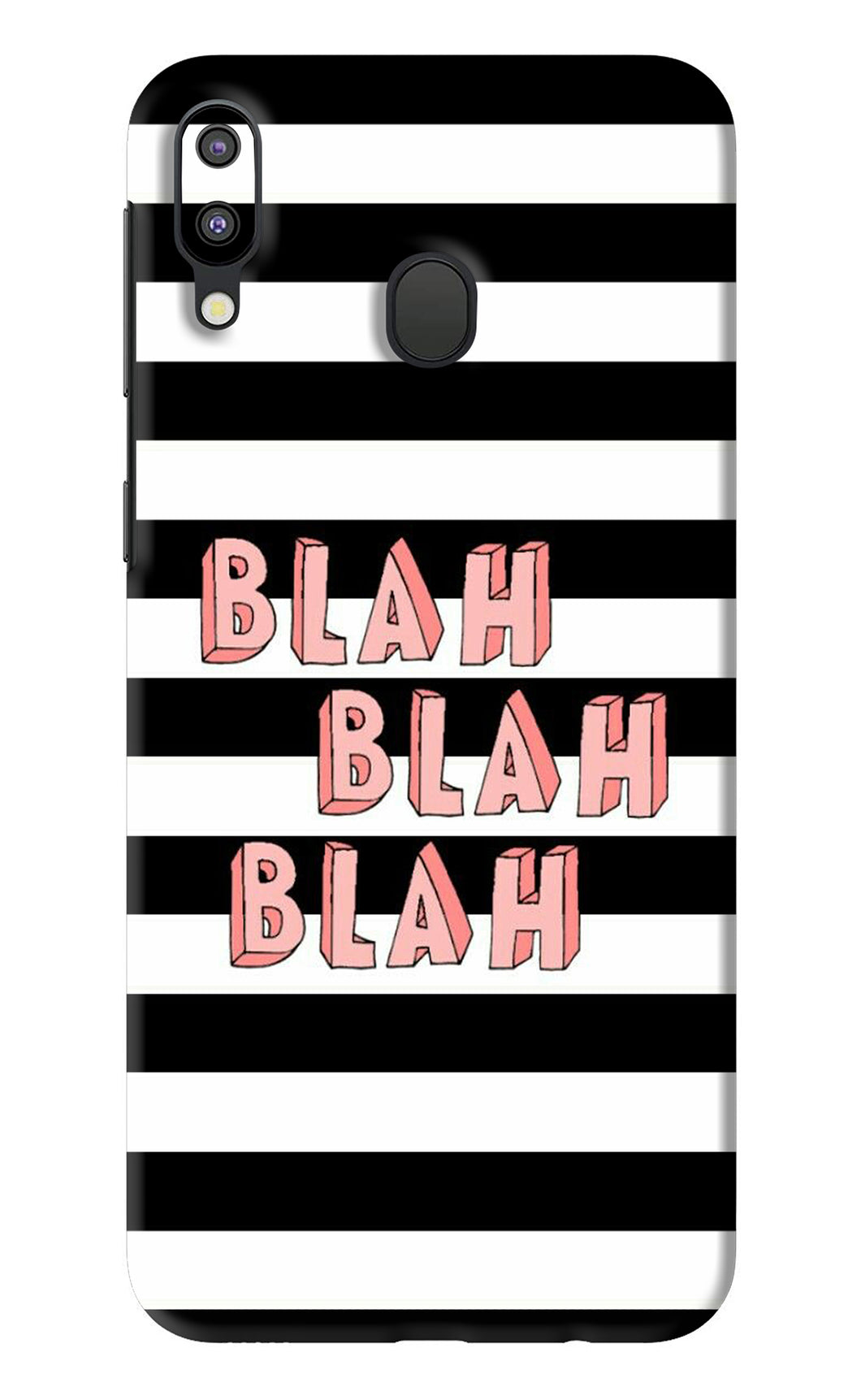Blah Blah Blah Samsung Galaxy M20 Back Skin Wrap