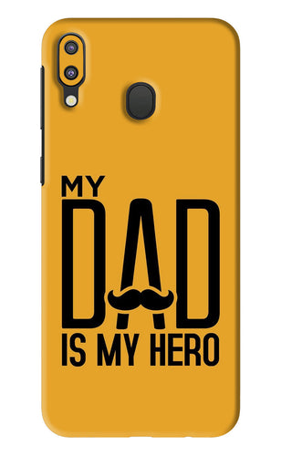 My Dad Is My Hero Samsung Galaxy M20 Back Skin Wrap
