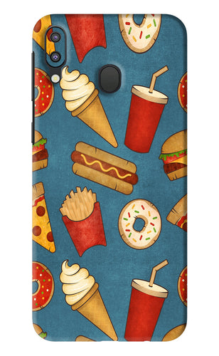Foodie Samsung Galaxy M20 Back Skin Wrap
