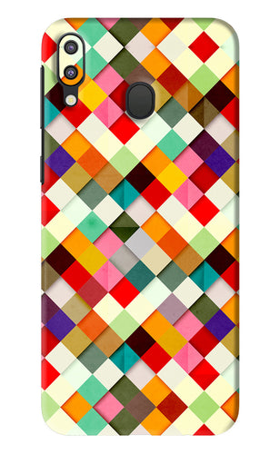 Geometric Abstract Colorful Samsung Galaxy M20 Back Skin Wrap
