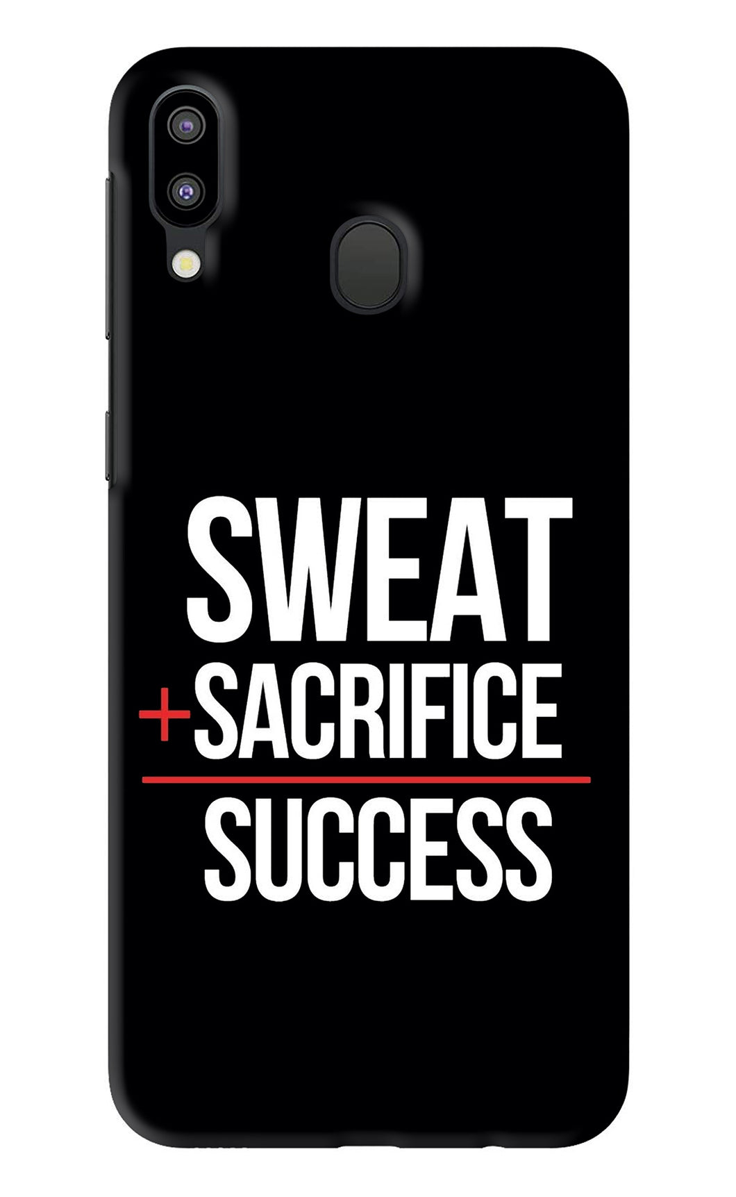 Sweat Sacrifice Success Samsung Galaxy M20 Back Skin Wrap