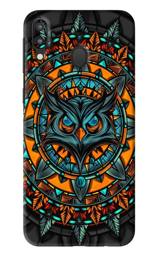 Angry Owl Art Samsung Galaxy M20 Back Skin Wrap