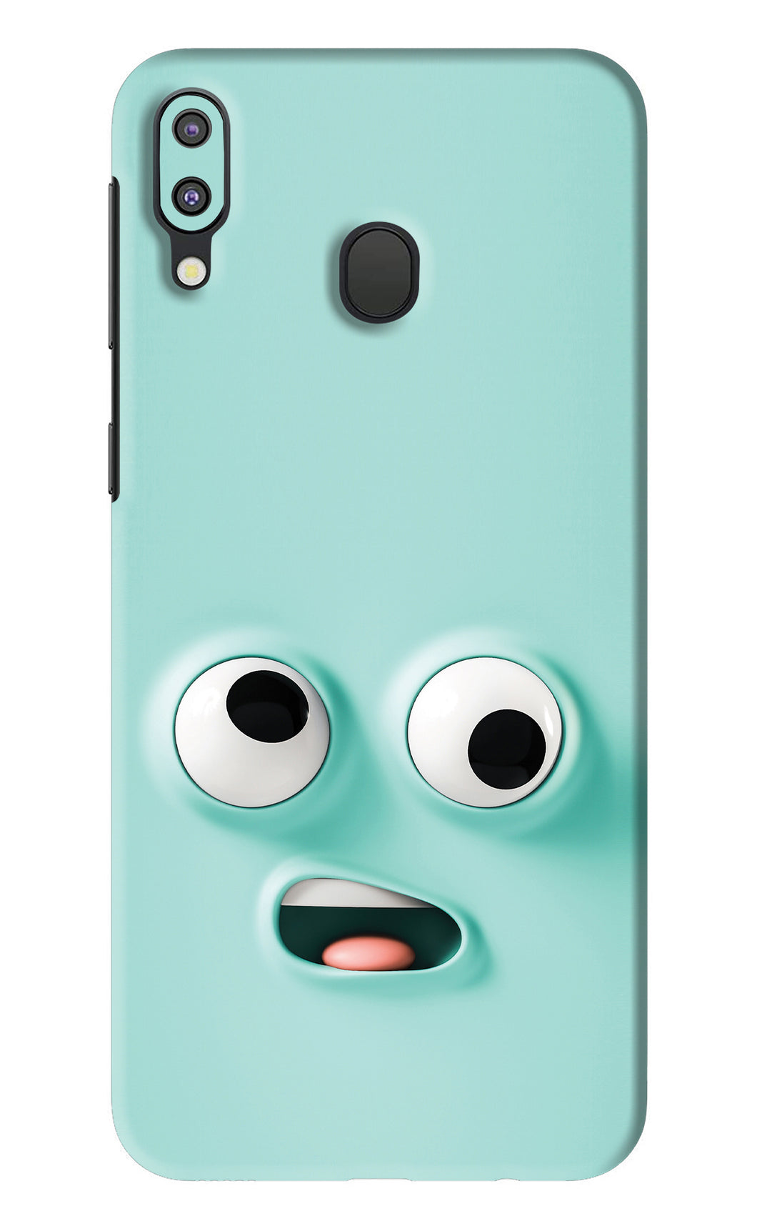 Silly Face Cartoon Samsung Galaxy M20 Back Skin Wrap