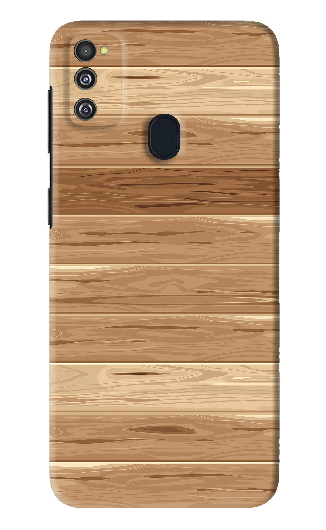 Wooden Vector Samsung Galaxy M21 Back Skin Wrap