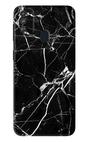 Black Marble Texture 2 Samsung Galaxy M21 Back Skin Wrap