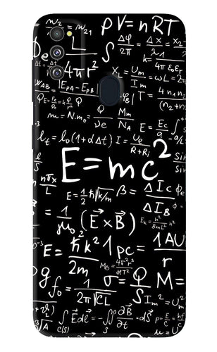 Physics Albert Einstein Formula Samsung Galaxy M21 Back Skin Wrap