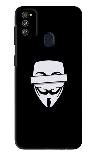 Anonymous Face Samsung Galaxy M21 Back Skin Wrap