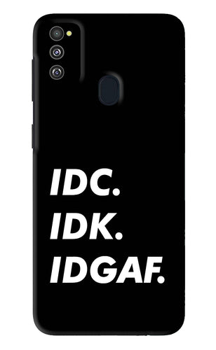 Idc Idk Idgaf Samsung Galaxy M21 Back Skin Wrap