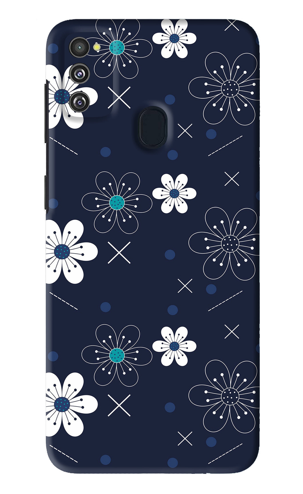 Flowers 4 Samsung Galaxy M21 Back Skin Wrap