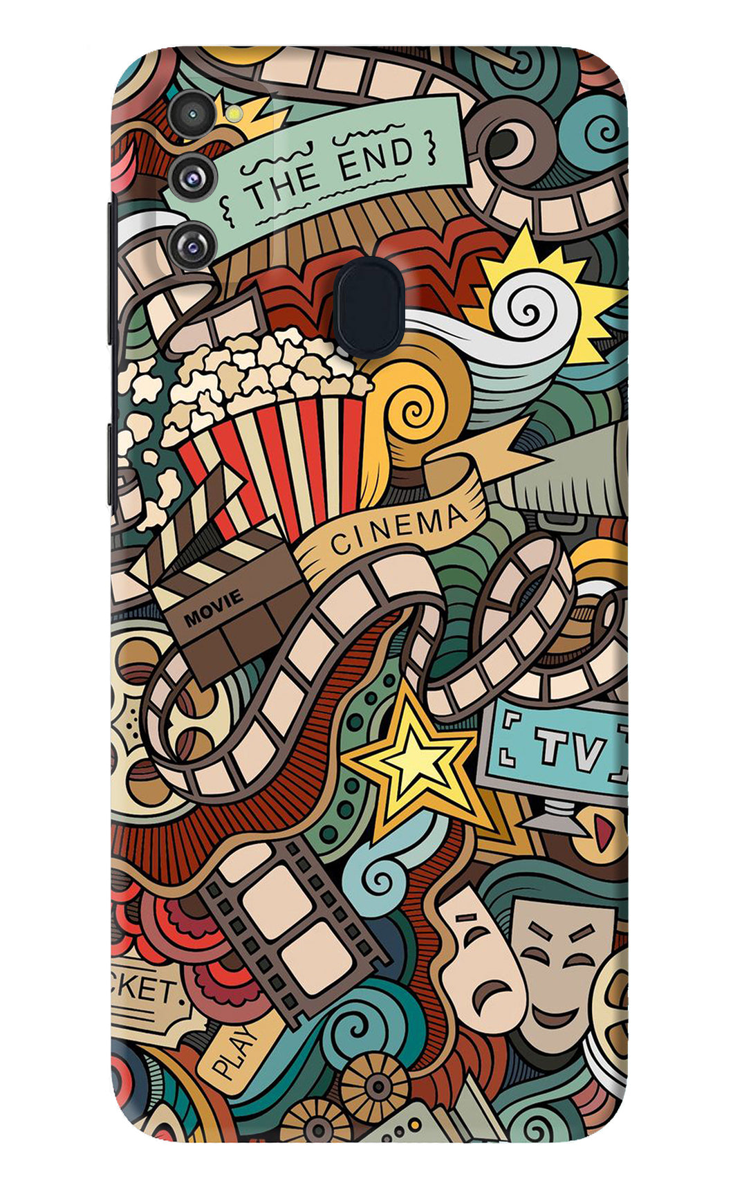 Cinema Abstract Samsung Galaxy M21 Back Skin Wrap