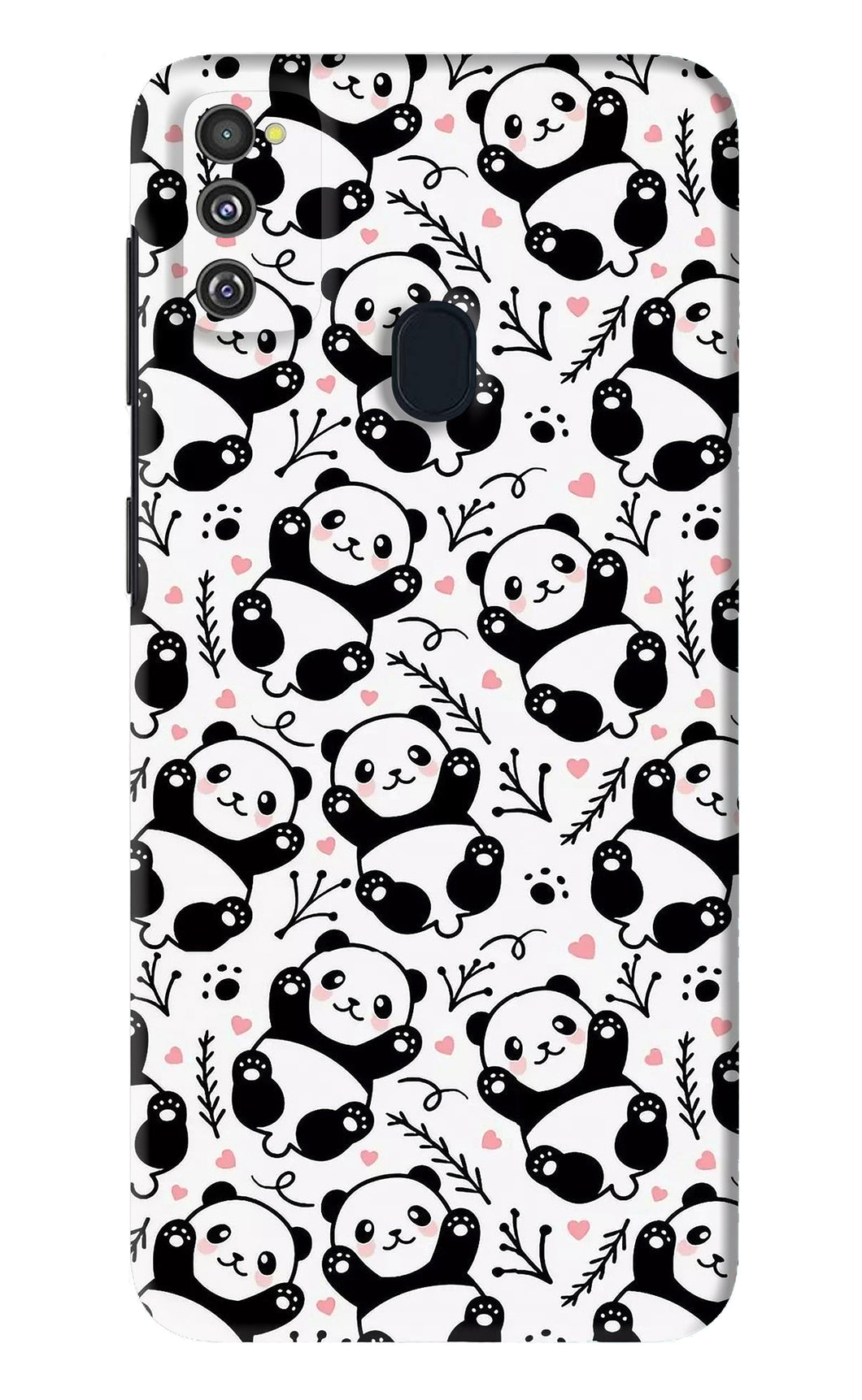 Cute Panda Samsung Galaxy M21 Back Skin Wrap
