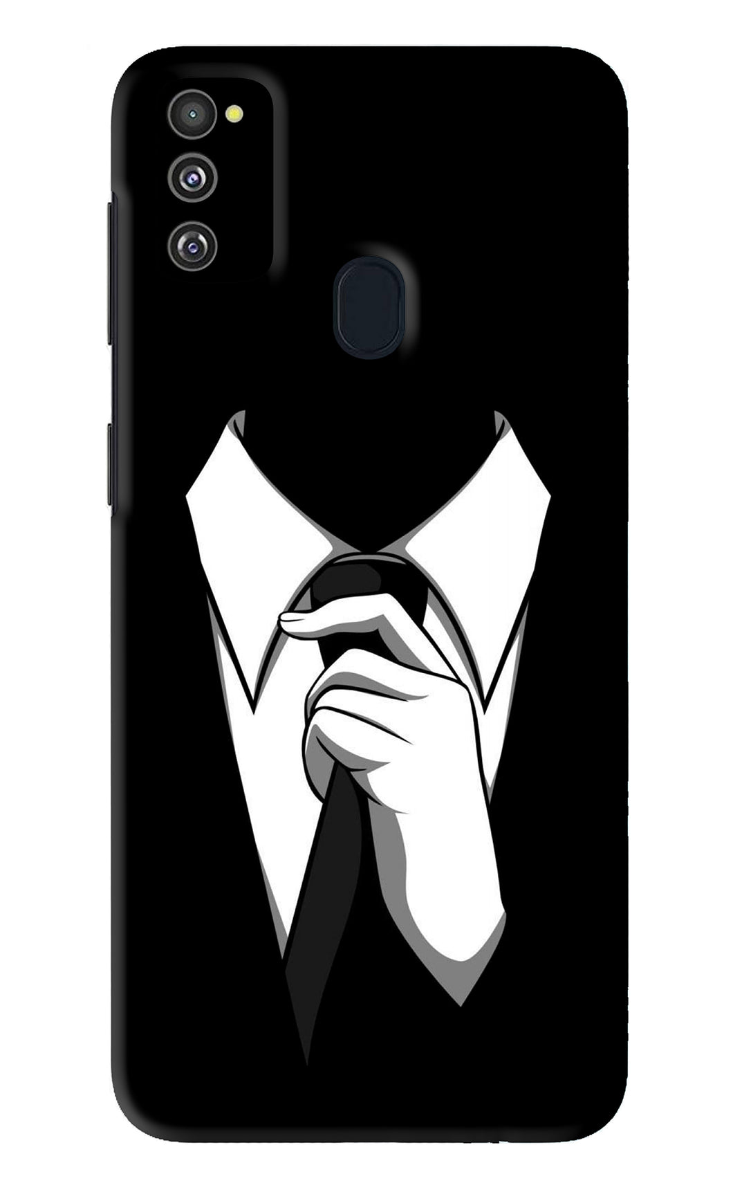 Black Tie Samsung Galaxy M21 Back Skin Wrap