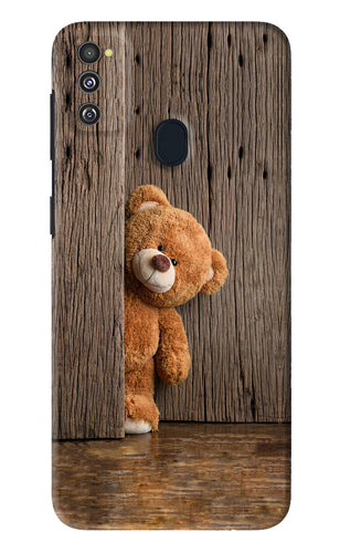 Teddy Wooden Samsung Galaxy M21 Back Skin Wrap