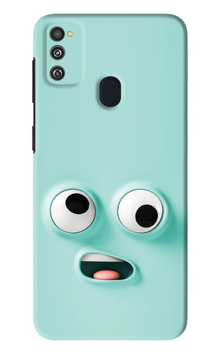 Silly Face Cartoon Samsung Galaxy M21 Back Skin Wrap
