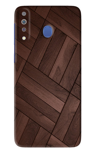 Wooden Texture Design Samsung Galaxy M30 Back Skin Wrap