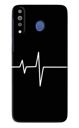 Heart Beats Samsung Galaxy M30 Back Skin Wrap