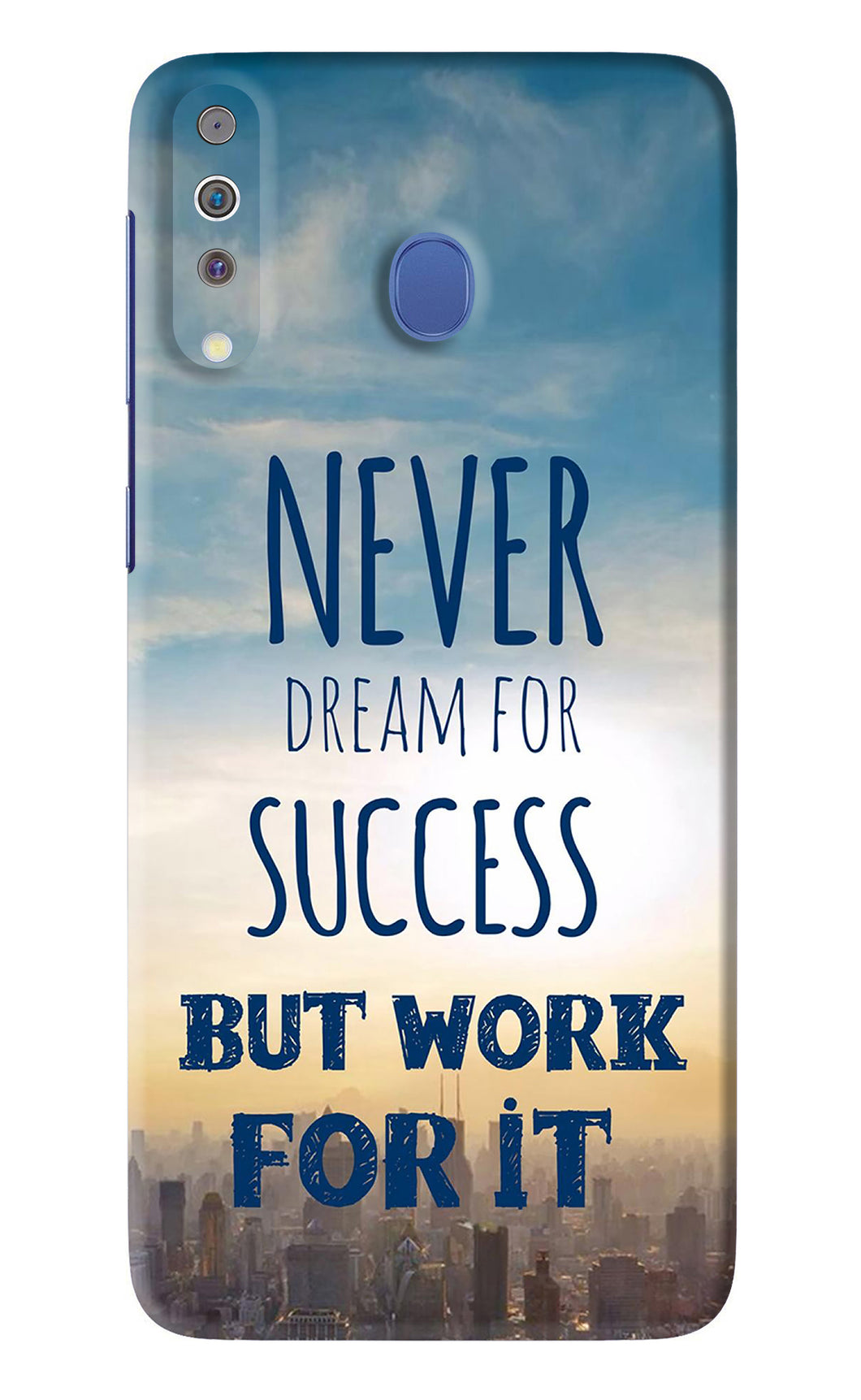 Never Dream For Success But Work For It Samsung Galaxy M30 Back Skin Wrap