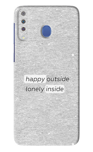 Happy Outside Lonely Inside Samsung Galaxy M30 Back Skin Wrap