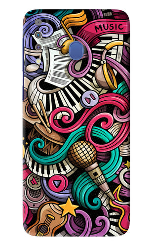 Music Abstract Samsung Galaxy M30 Back Skin Wrap