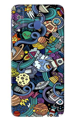 Space Abstract Samsung Galaxy M30 Back Skin Wrap