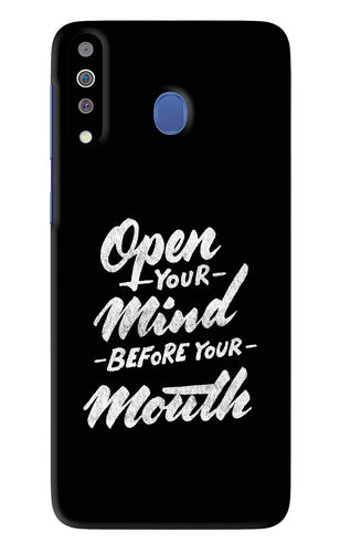 Open Your Mind Before Your Mouth Samsung Galaxy M30 Back Skin Wrap