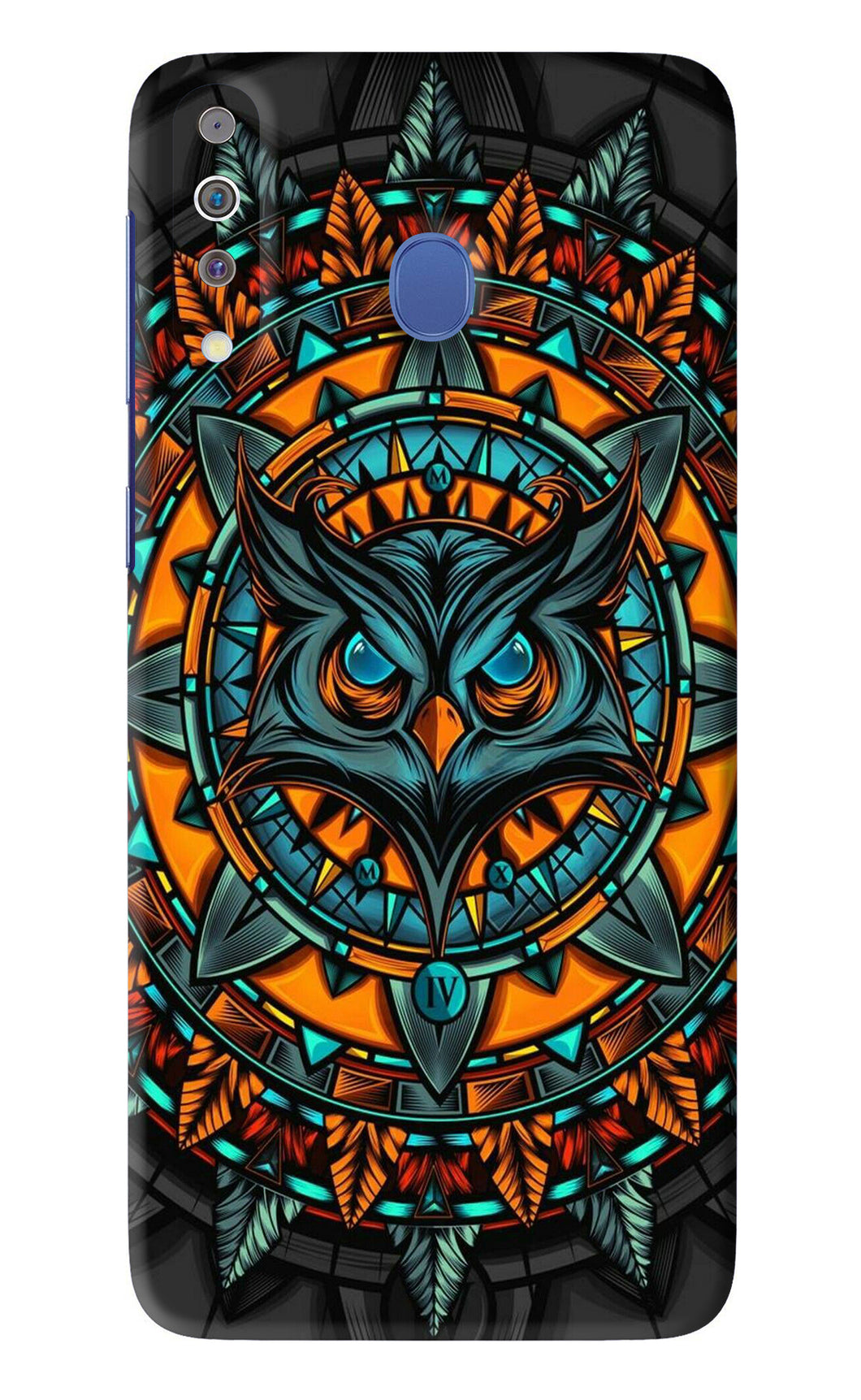 Angry Owl Art Samsung Galaxy M30 Back Skin Wrap