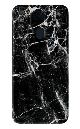 Black Marble Texture 1 Samsung Galaxy M30S Back Skin Wrap