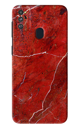 Red Marble Design Samsung Galaxy M30S Back Skin Wrap