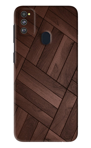 Wooden Texture Design Samsung Galaxy M30S Back Skin Wrap